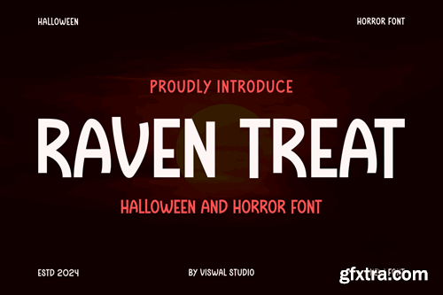 Raven Treat - Halloween Font UJLC8D4