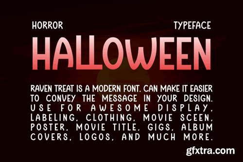 Raven Treat - Halloween Font UJLC8D4