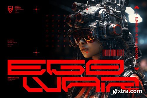 Brayqose Font Family - Futuristic Cyberpunk CHGZWMJ