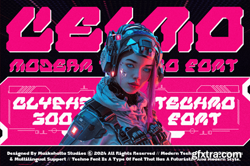 Ceimo - Modern Techno Font S4NGMYC