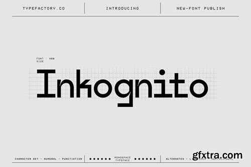 Inkognito - Monospace Typeface 5YPPTZA