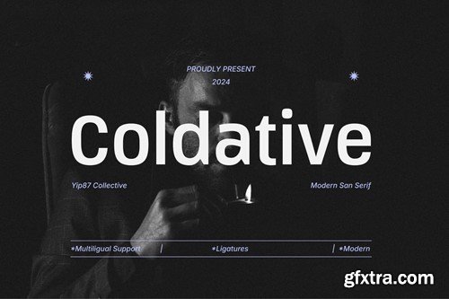 Coldative - Modern Condensed Sans - Logo Font 3M2HASL