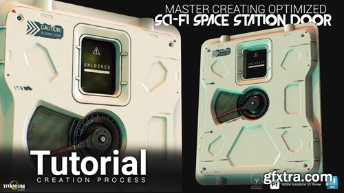 Artstation - Master CreatingOptimized Sci-Fi Space Station Door In MAYA 2024 and Substance 3D Painter