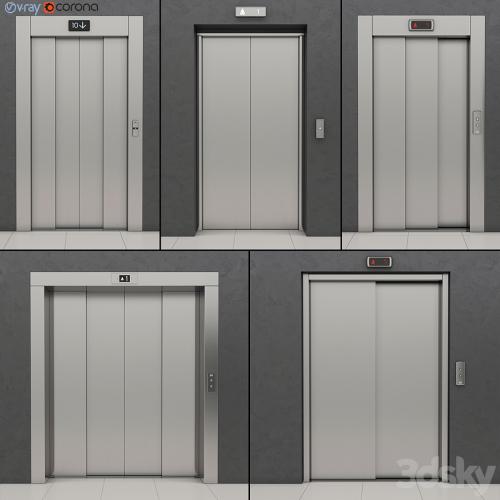 Set of doors for elevators Kone