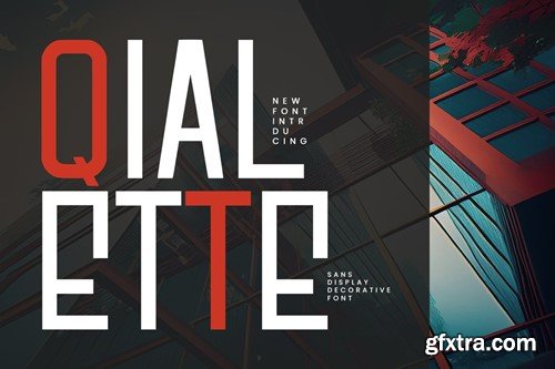 Qialette Sans Display Decorative Font DR2QJLK