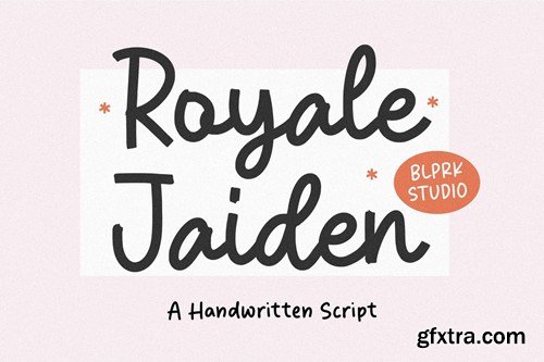 Royale Jaiden Script Font PG9H72A