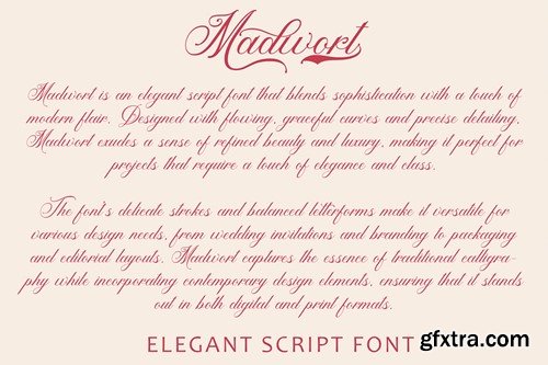 Madwort - Elegant Script Font JP99ZKY