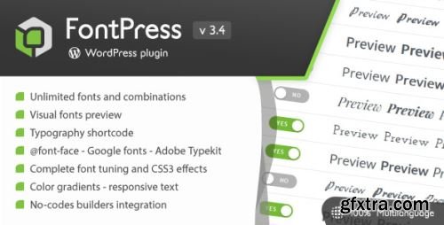 CodeCanyon - FontPress - WordPress Font Manager v3.4.1 - 1746759 - Nulled