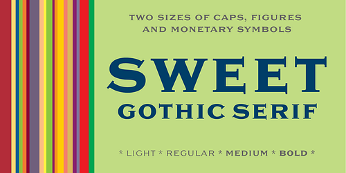 Sweet Gothic Serif 4xTTF