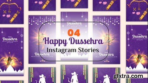 Videohive Happy Dussehra Instagram Stories 54328641