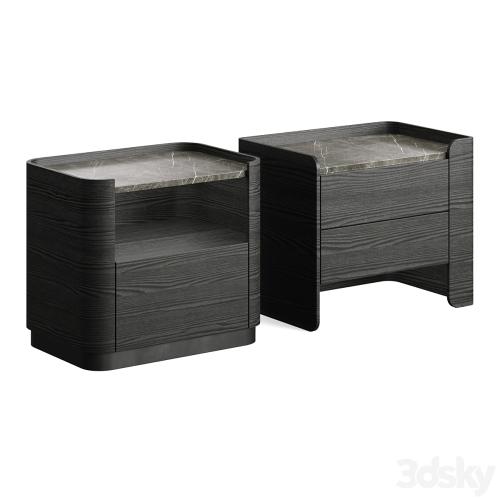 Echo Wood Bedside Table Lux Lucia Casa