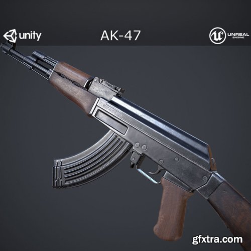 CgTrader - AK-47 VR / AR / low-poly 3d model