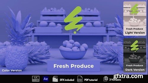 Videohive Fresh Produce Market Intro 54359599