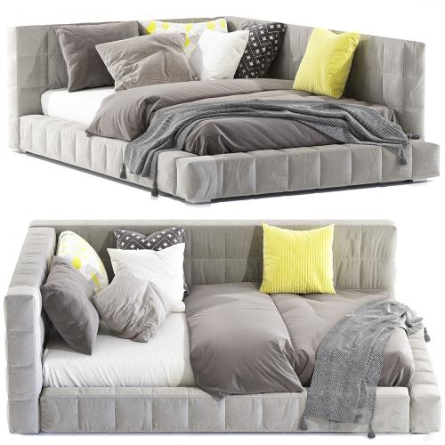 Bed Baldwin Lounge Corner Upholstered Bed