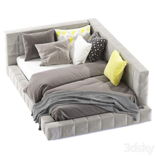 Bed Baldwin Lounge Corner Upholstered Bed