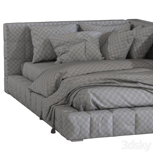 Bed Baldwin Lounge Corner Upholstered Bed