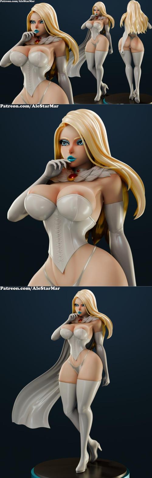 AleStarMar – Emma Frost – 3D Print Model STL