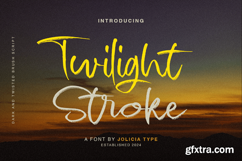 Twilight stroke | Brush Script Font 22R9LGA