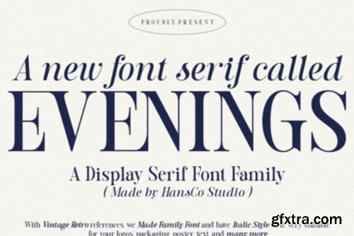 Evenings Font