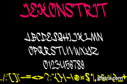 Jekonstrit Font