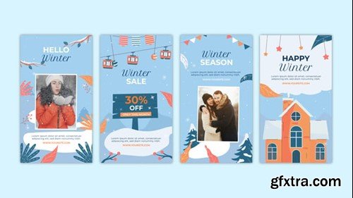 Videohive Winter Season Instagram Stories 54383015