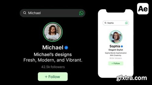 Videohive WhatsApp Search Bar, Profile, Result 54399999