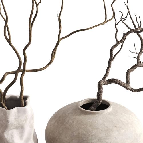 3 Vases with Branches Set