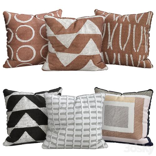 Pillows for sofa 6 pieces No. 30