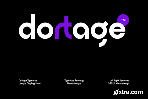 Dortage - Minimalist Display Sans 9LJK3XK