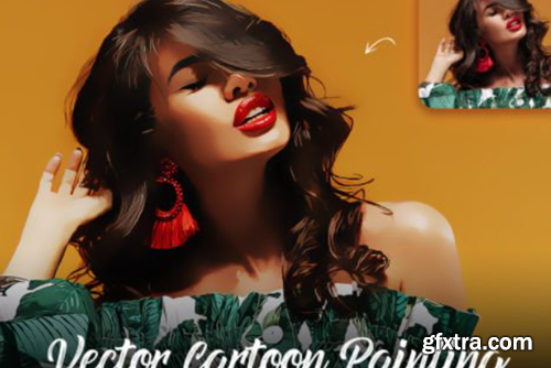 Vector Cartoon Painting Photoshop Action