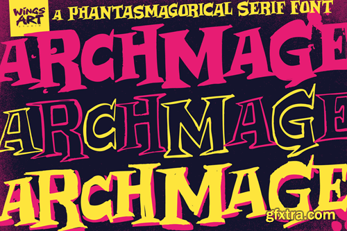 Archmage - A Phantasmagorical Serif Font HAJGB56