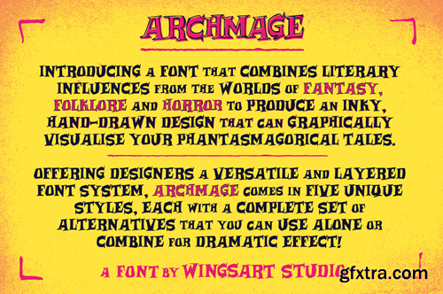 Archmage - A Phantasmagorical Serif Font HAJGB56