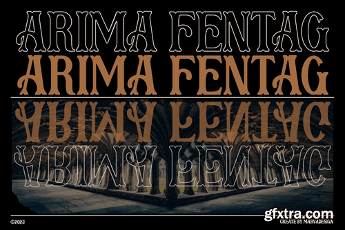 Arima Fentag - Old Decorative Font SDXYDX8