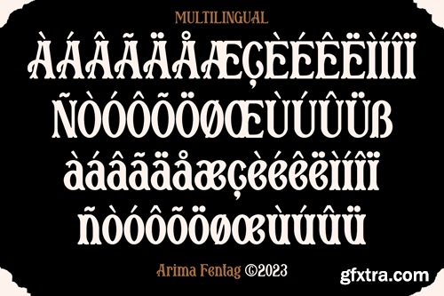 Arima Fentag - Old Decorative Font SDXYDX8