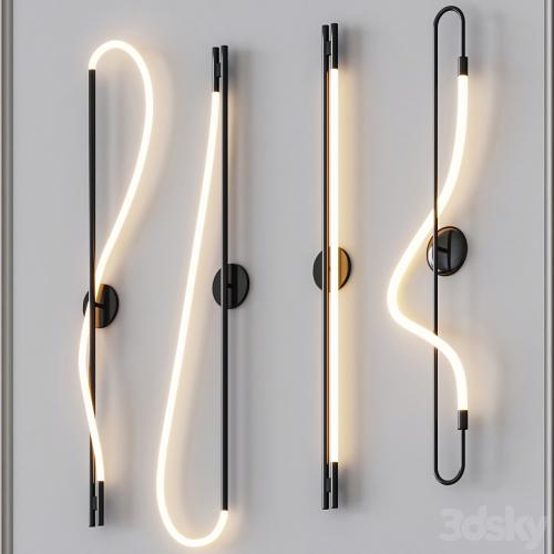 Luke Lamp Co - Wall Sconce Black Set