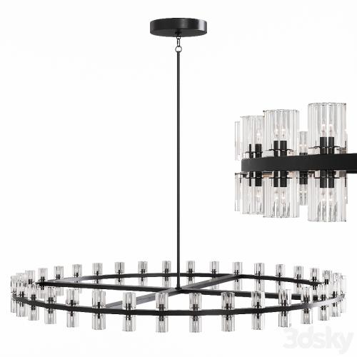 Restoration Hardware ARCACHON ROUND CHANDELIER 60 Black