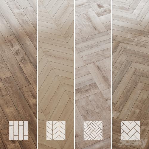 Wood floor Pine Oak Set 3