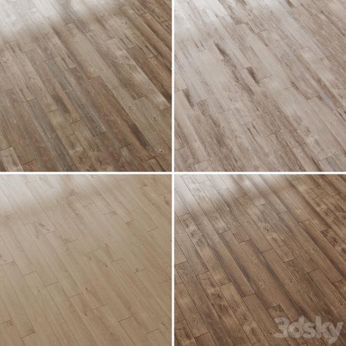 Wood floor Pine Oak Set 3