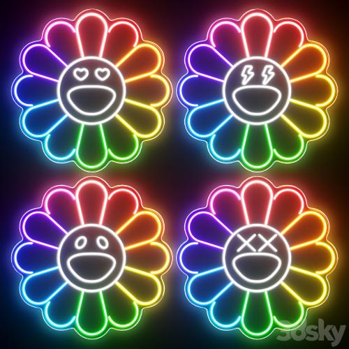 KAWS Sunflower Neon Signs