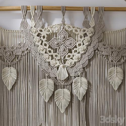 Decorative set with panels Macrame # 2