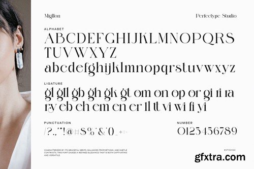 Migllon Elegant Ligature Serif Font Y4VKN2L