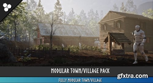 UnrealEngine - Modular Town, Village (Town, Village, Farm, Barn, Modular Village, Village)