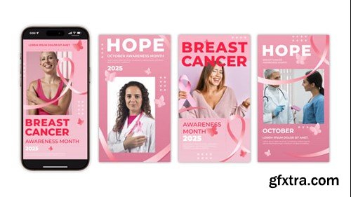 Videohive Breast Cancer Month Instagram Story 54430131