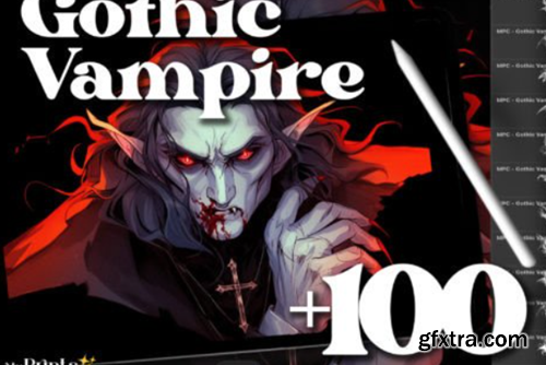 100+ Procreate Gothic Vampire Stamps