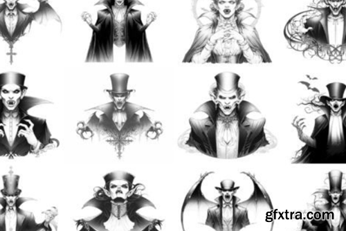 100+ Procreate Gothic Vampire Stamps