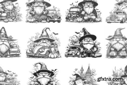 100+ Procreate Gothic Gnome Stamps