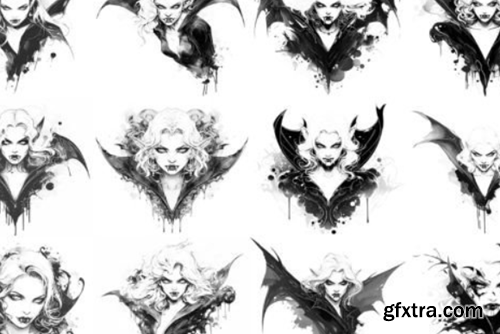 100+ Procreate Vampire Stamps