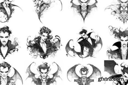 100+ Procreate Vampire Stamps