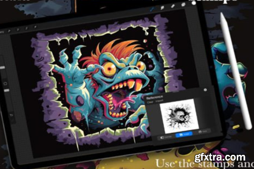 100+ Procreate Monster Hole Stamps