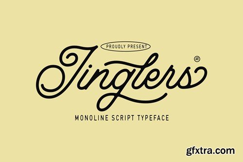 Jinglers - Monoline Script Font CQA7JVJ